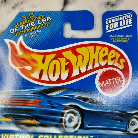 Hot Wheels 1999 LAMBORGHINI DIABLO Blue VINTAGE NEW in BOX VIRTUAL COLLECTION - Picture 6 of 9